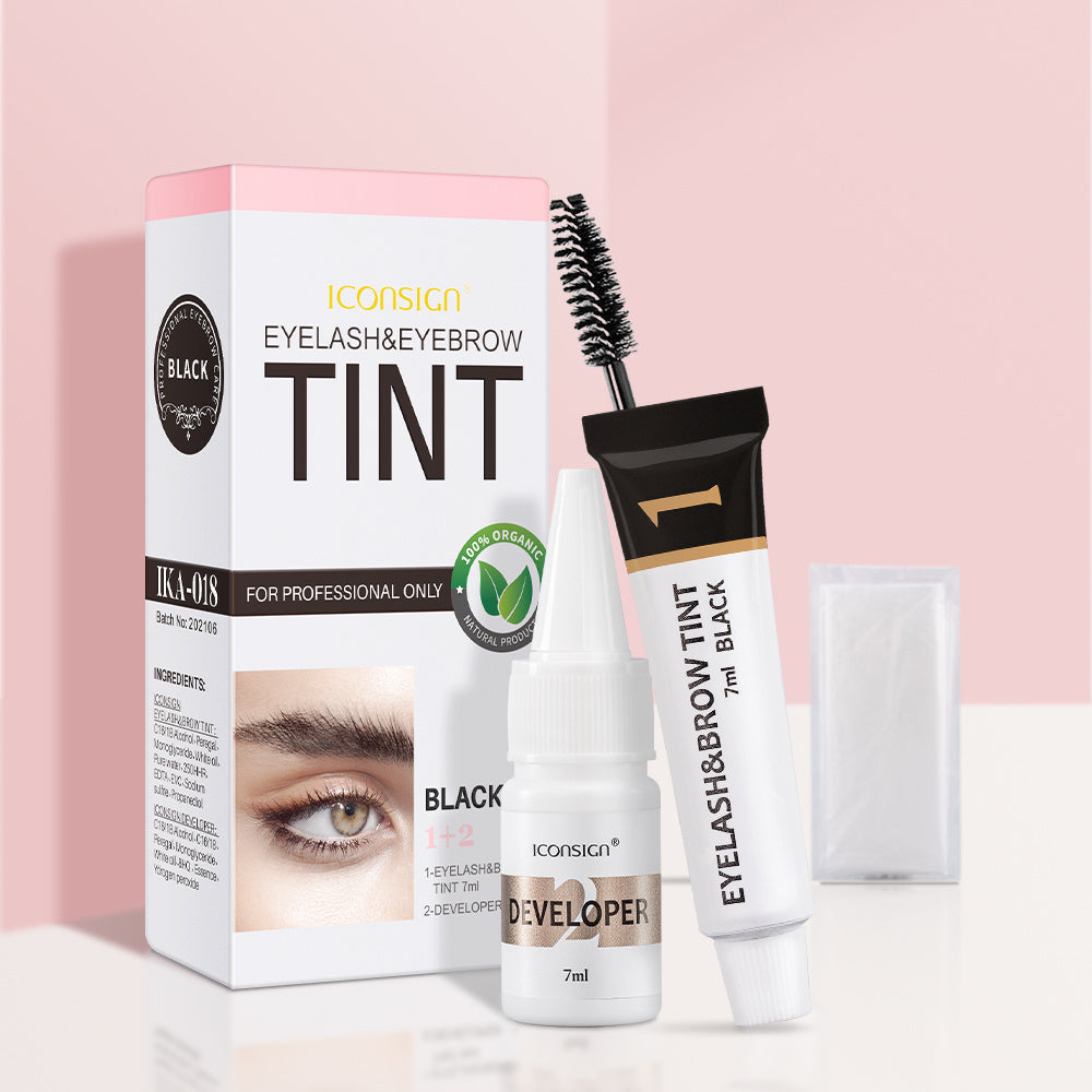 ICONSIGN Eyelash Eyebrow Dye Tint Kit Brow Lamination Mascara Lift Tinting Tattoo Dye Eyes Makeup Tools