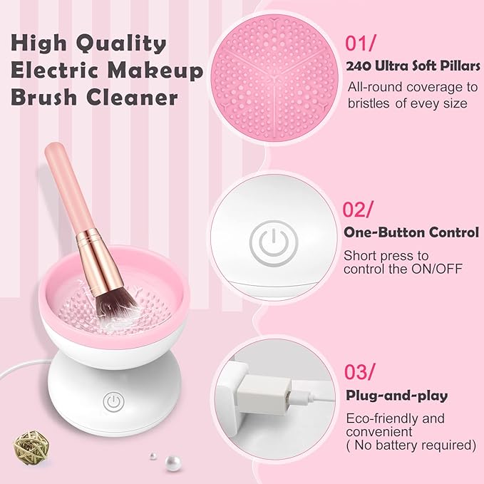 GlamWash™ - Automatic Makeup Brush Cleaner