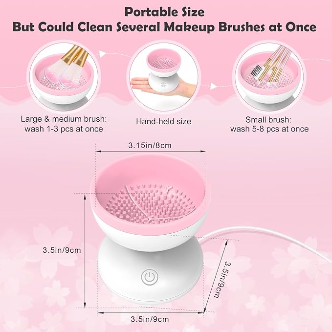 GlamWash™ - Automatic Makeup Brush Cleaner